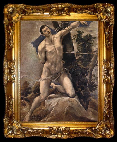 framed  El Greco St Sebastian, ta009-2